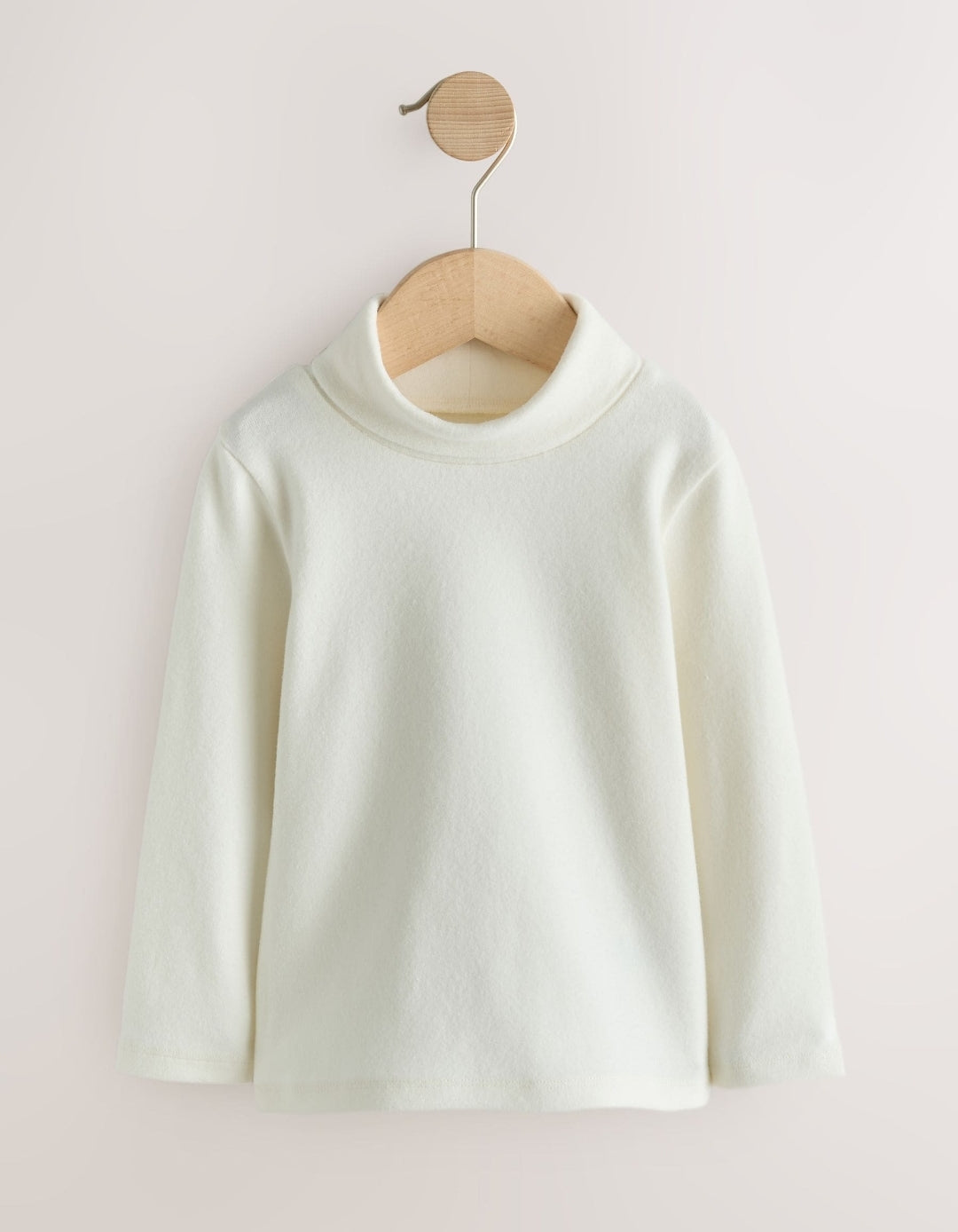 Cream/Pink/Grey Long Sleeve Roll Neck Tops 3 Pack