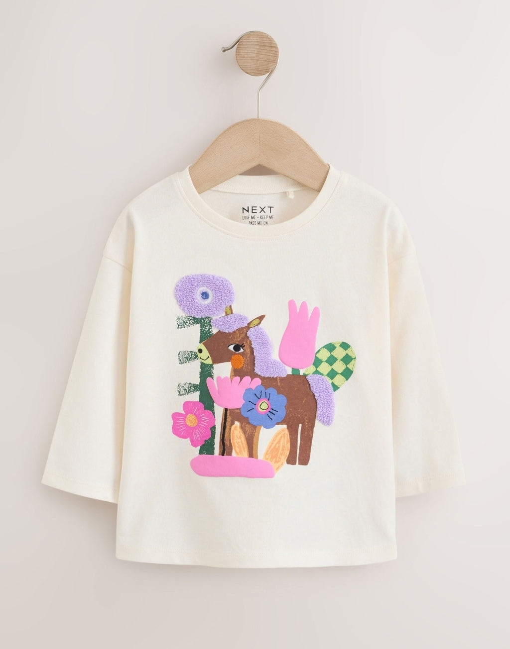 Ecru White Long Sleeve T-Shirt