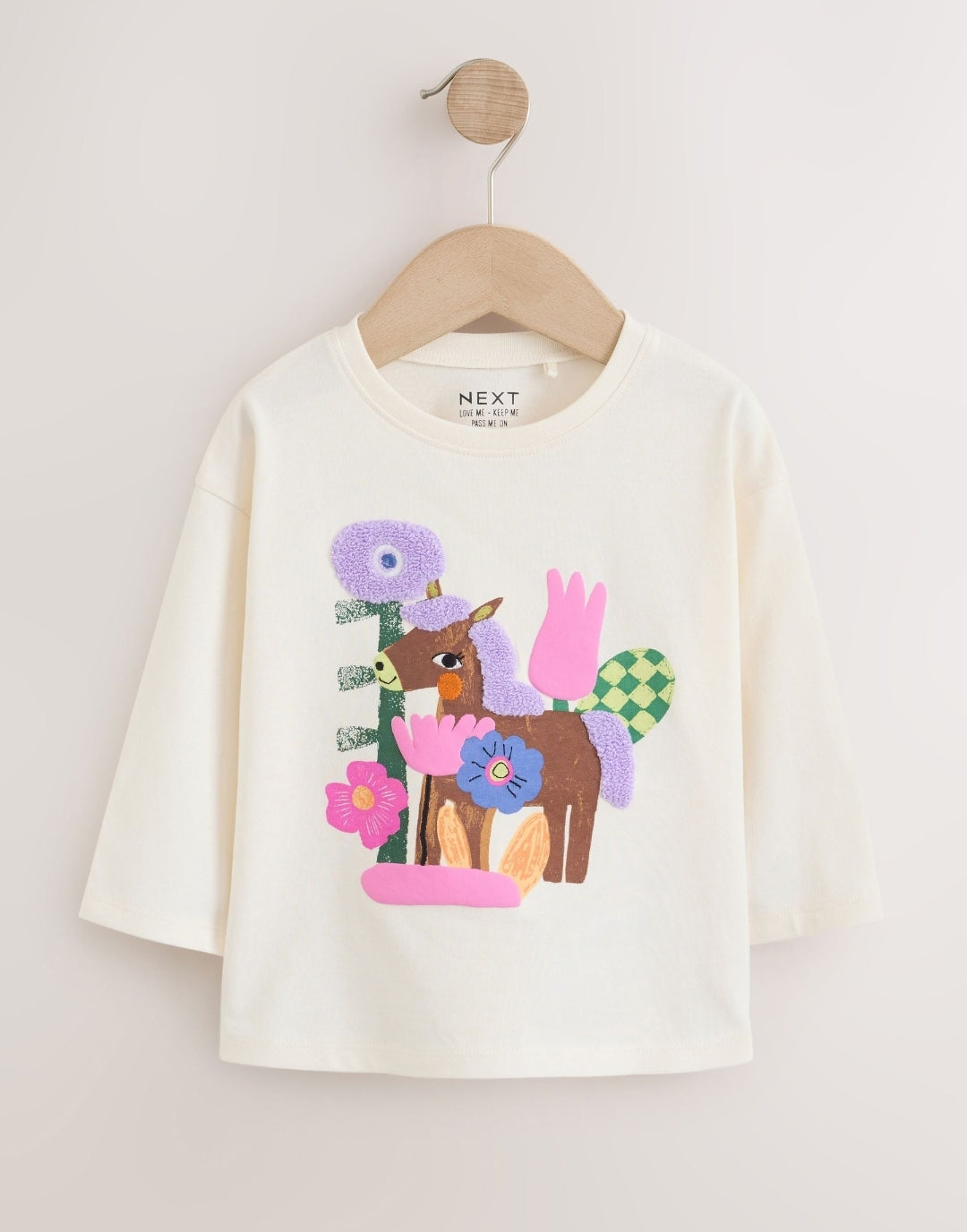 Ecru White Long Sleeve T-Shirt