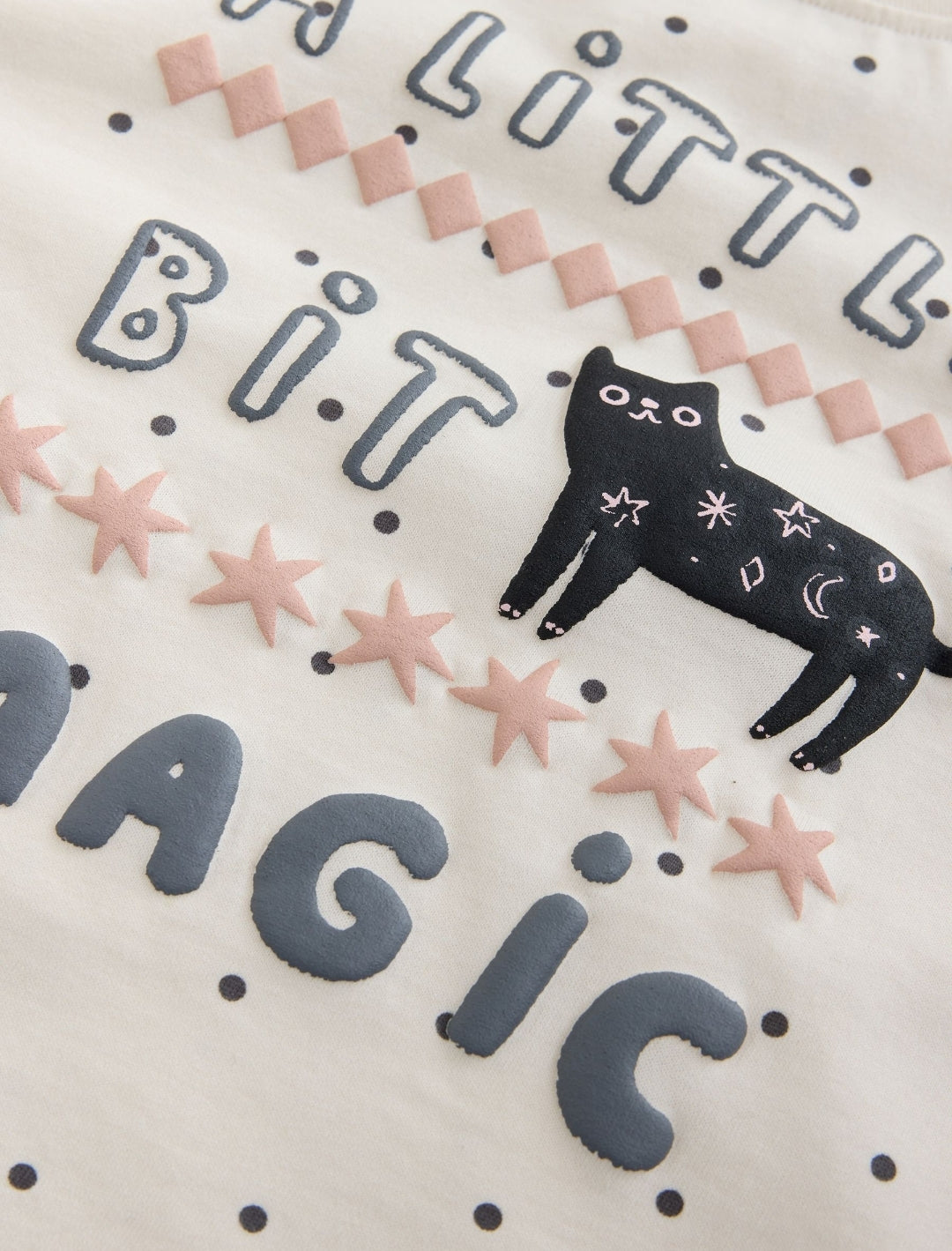Cream Cat Halloween Long Sleeve Top
