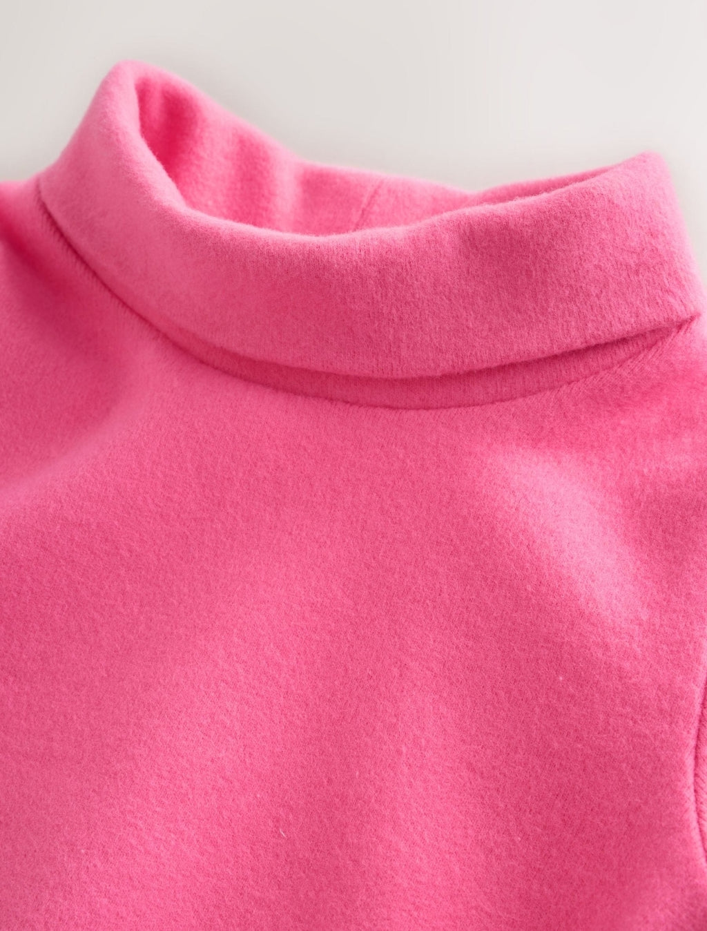 Pink Long Sleeve Roll Neck Top