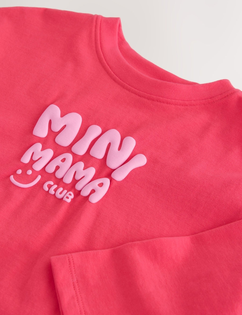 Red Long Sleeve Slogan Top