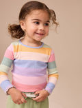 Rainbow Rib Long Sleeve T-Shirt