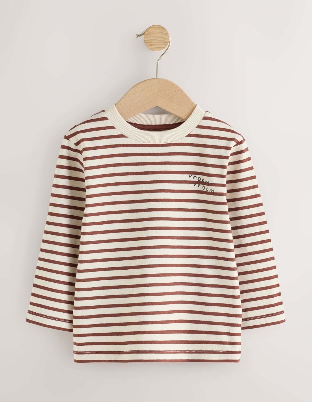 Navy Stripe Transport Long Sleeve T-Shirts 5 Pack