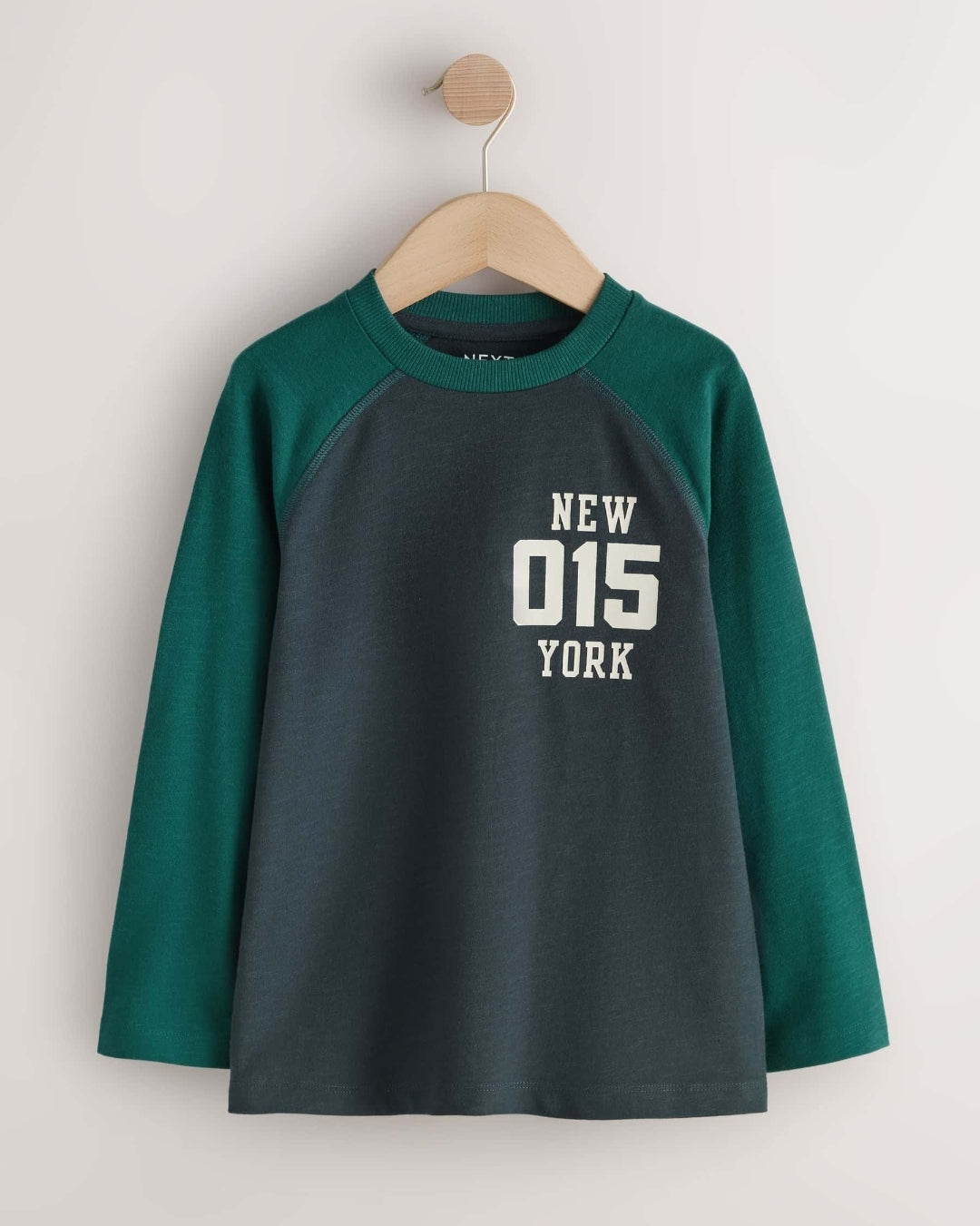 Raglan Graphic Long Sleeve Relaxed Fit T-Shirts 3 Pack