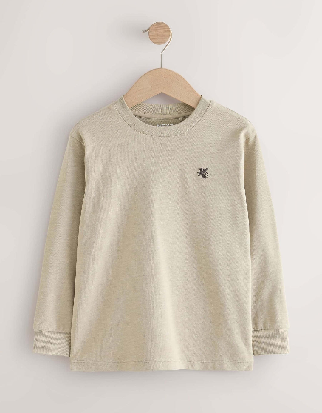 Rust/Khaki/Tan/Navy Griffin Logo Long Sleeve Cosy T-Shirts 4 Pack
