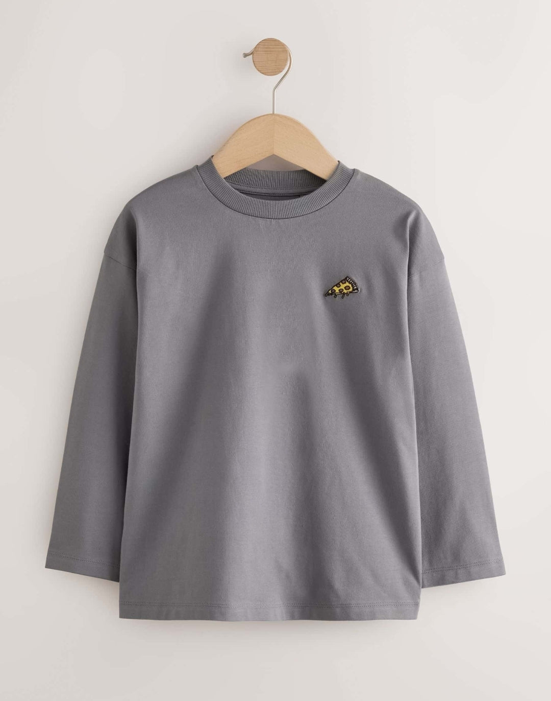 Blue/Green/Charcoal Food Long Sleeve Relaxed Fit T-Shirts 4 Pack