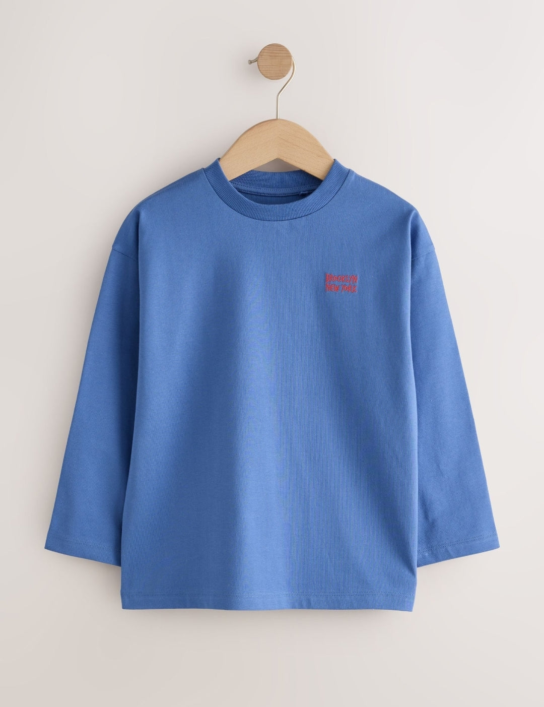 Blue/Green/Charcoal Food Long Sleeve Relaxed Fit T-Shirts 4 Pack