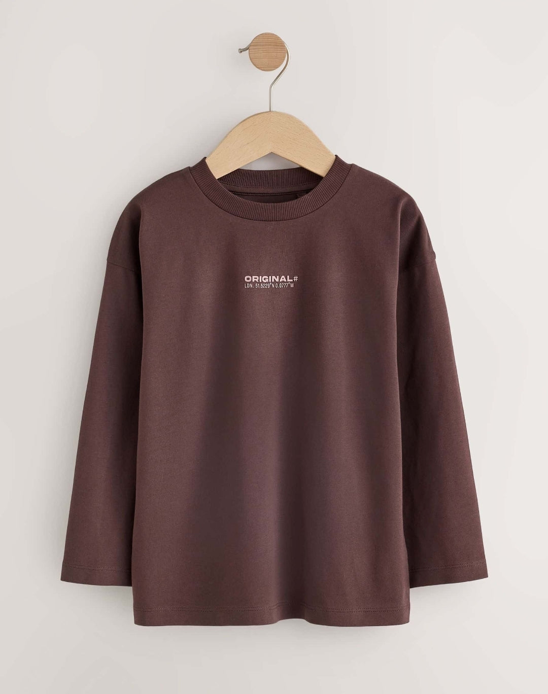 Blue/Mauve/Brown Originals Long Sleeve Relaxed Fit T-Shirts 4 Pack