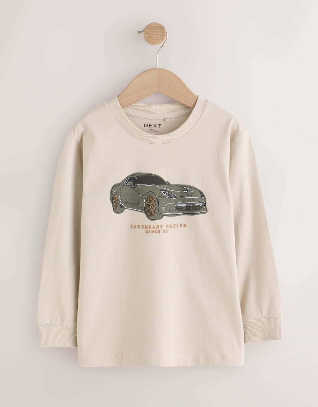 Navy/Tan/Stone Vehicles GraphicLong Sleeve Relaxed Fit T-Shirts 3Pack