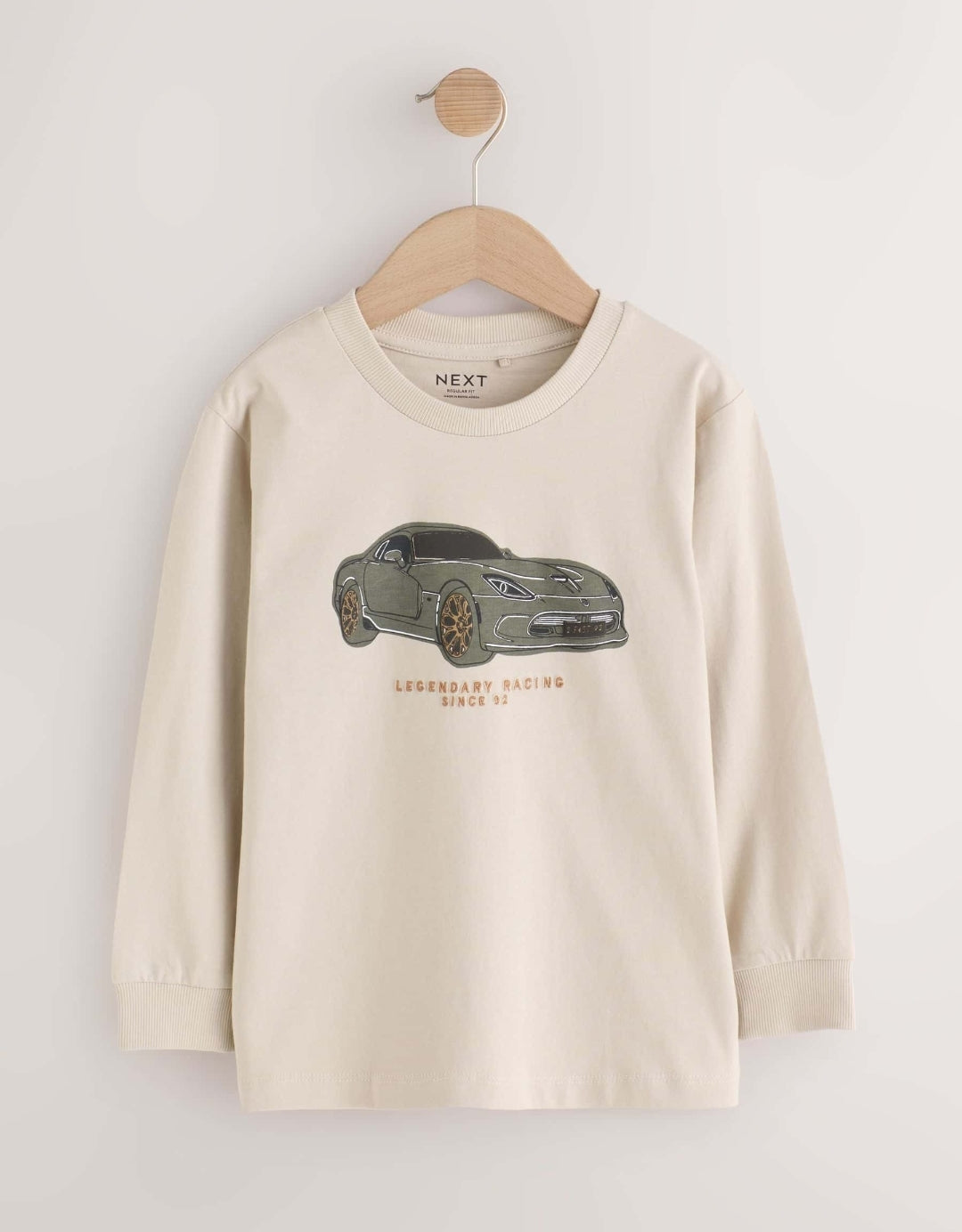 Navy/Tan/Stone Vehicles GraphicLong Sleeve Relaxed Fit T-Shirts 3Pack