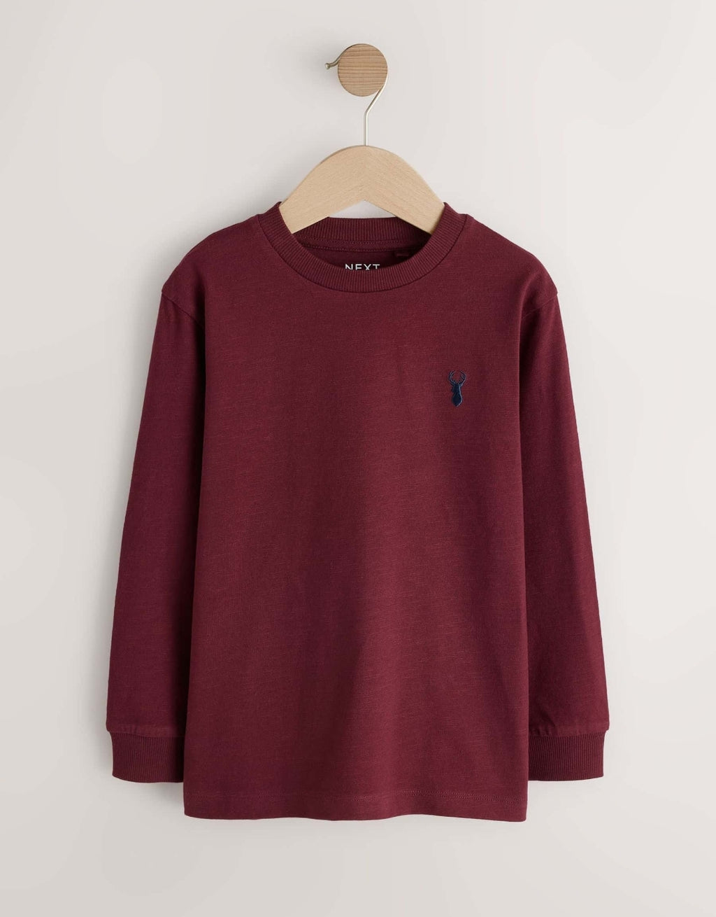Berry/Navy/Green Long Sleeve Colourblock T-Shirts 3 Pack