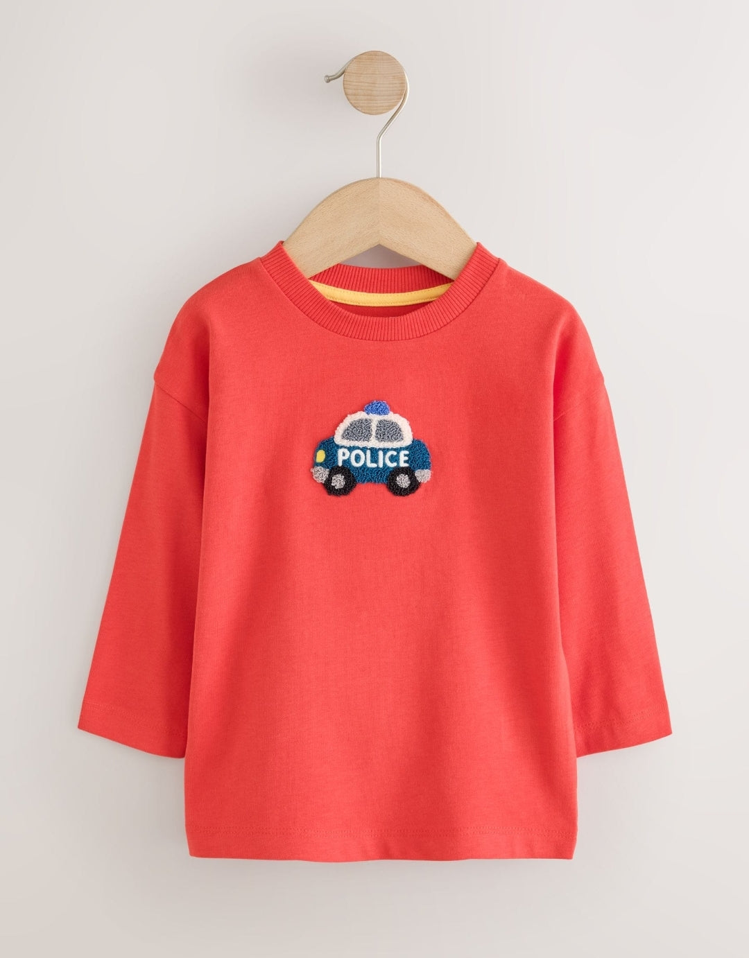 Multi Bright Transport Long Sleeve Applique T-Shirts 3 Pack
