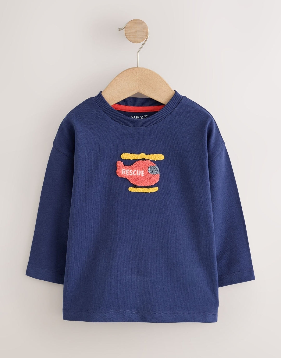 Multi Bright Transport Long Sleeve Applique T-Shirts 3 Pack