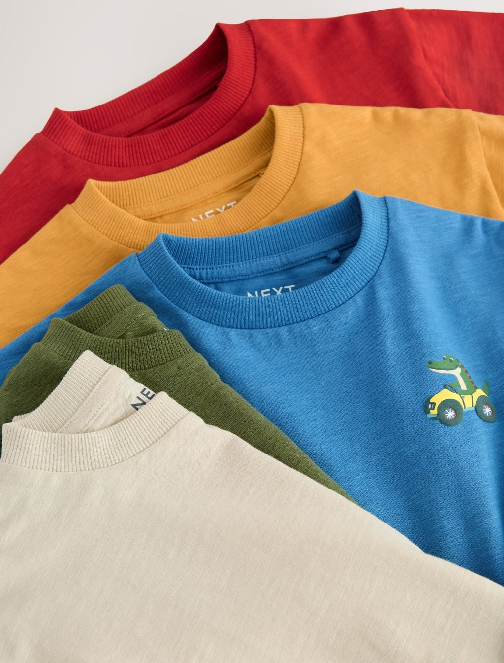 Multi Animals on Transport Long Sleeve T-Shirts 5 Pack
