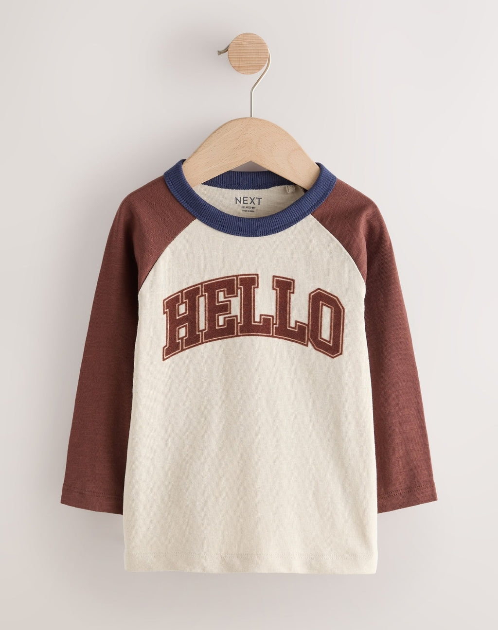 Red/Grey Varsity Long Sleeve Raglan T-Shirts 3 Pack