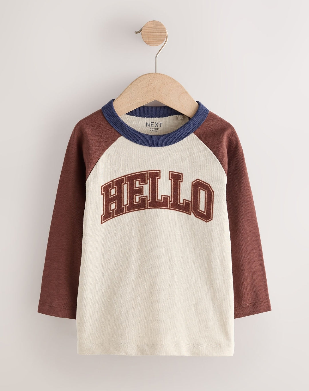 Red/Grey Varsity Long Sleeve Raglan T-Shirts 3 Pack