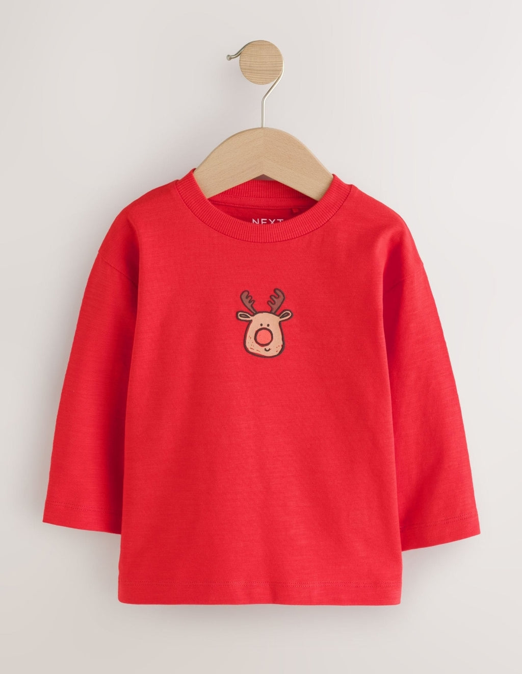 Navy/Red Long Sleeve Christmas T-Shirts 3 Pack