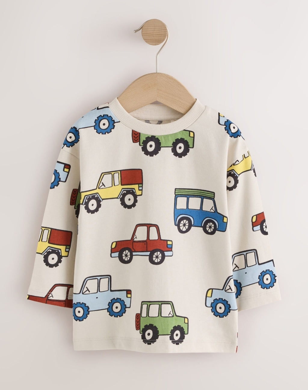 Blue Stripe Car Long Sleeve Graphic T-Shirts 3 Pack