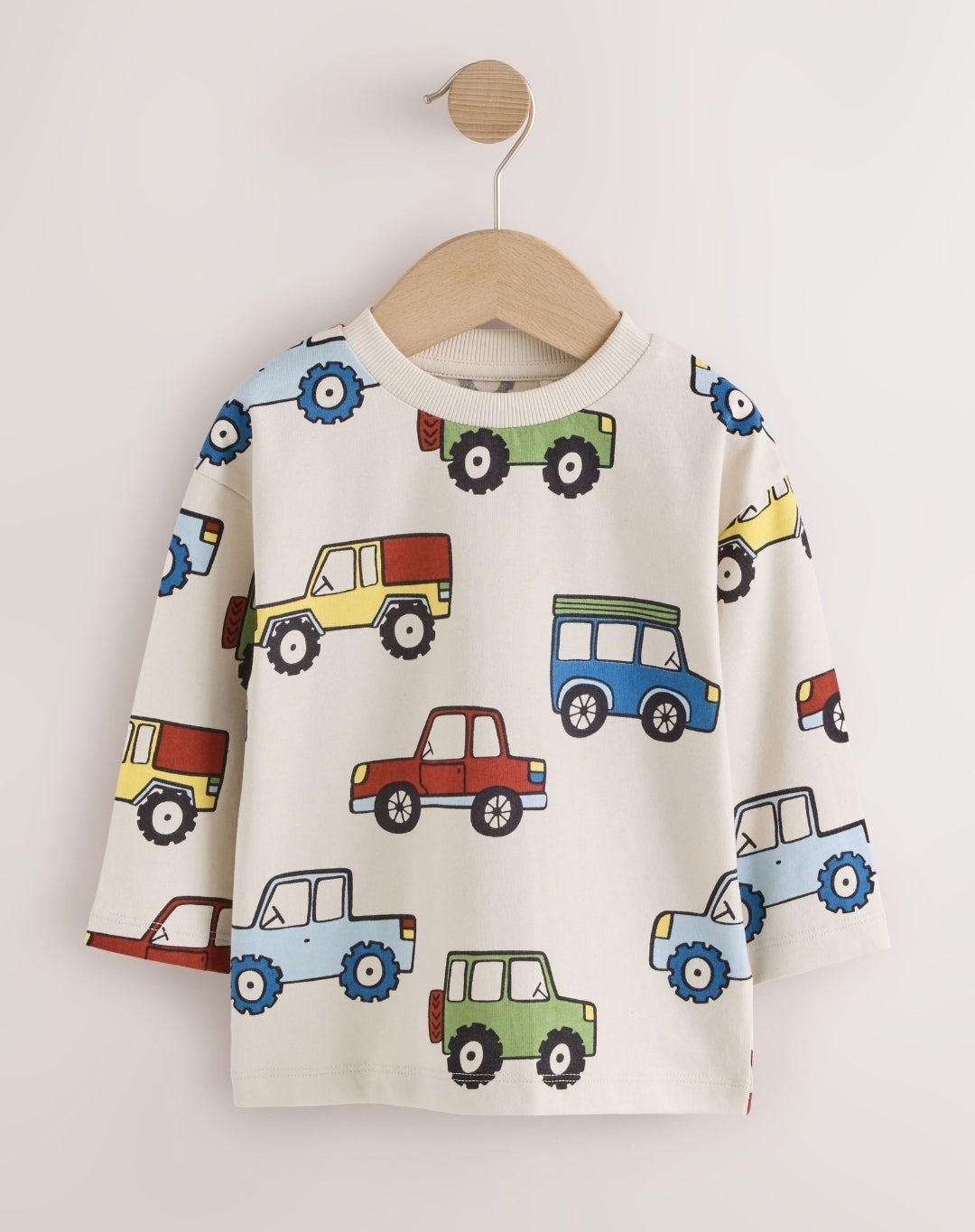 Blue Stripe Car Long Sleeve Graphic T-Shirts 3 Pack