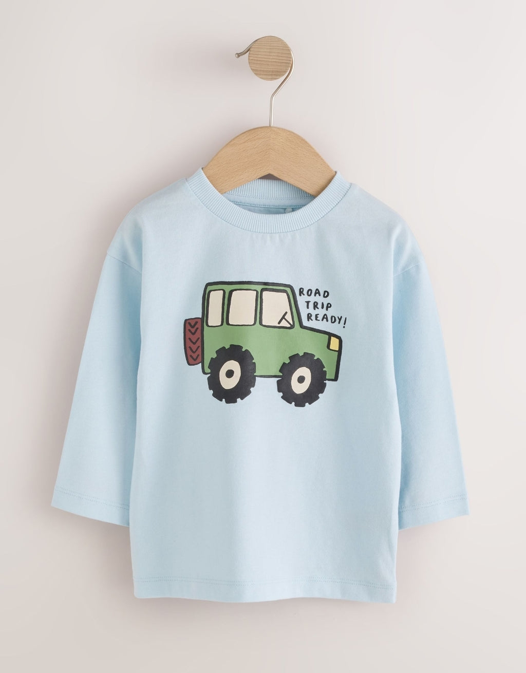 Blue Stripe Car Long Sleeve Graphic T-Shirts 3 Pack