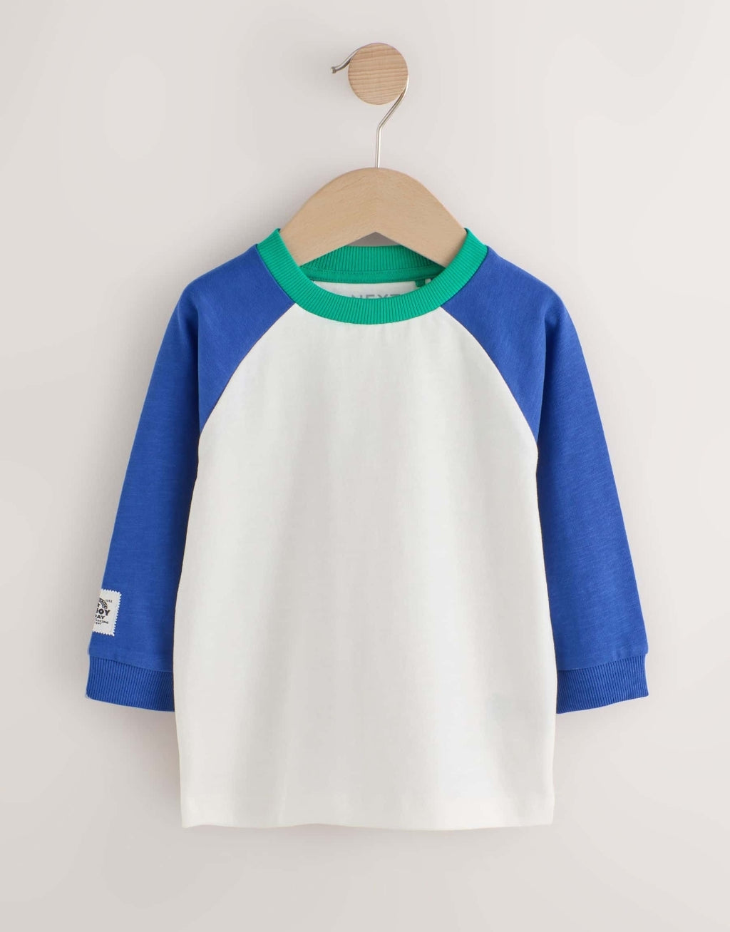 Multi Bright Long Sleeve Raglan T-Shirts 3 Pack