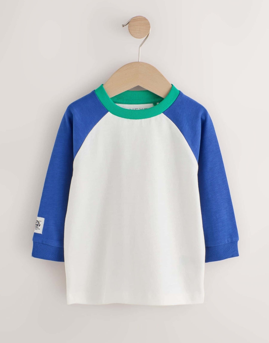 Multi Bright Long Sleeve Raglan T-Shirts 3 Pack