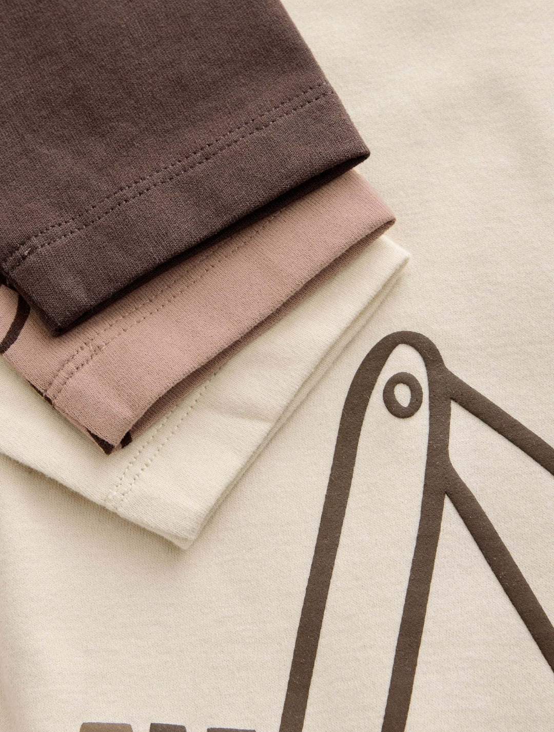 Neutral Digger Long Sleeve Graphic T-Shirts3 Pack