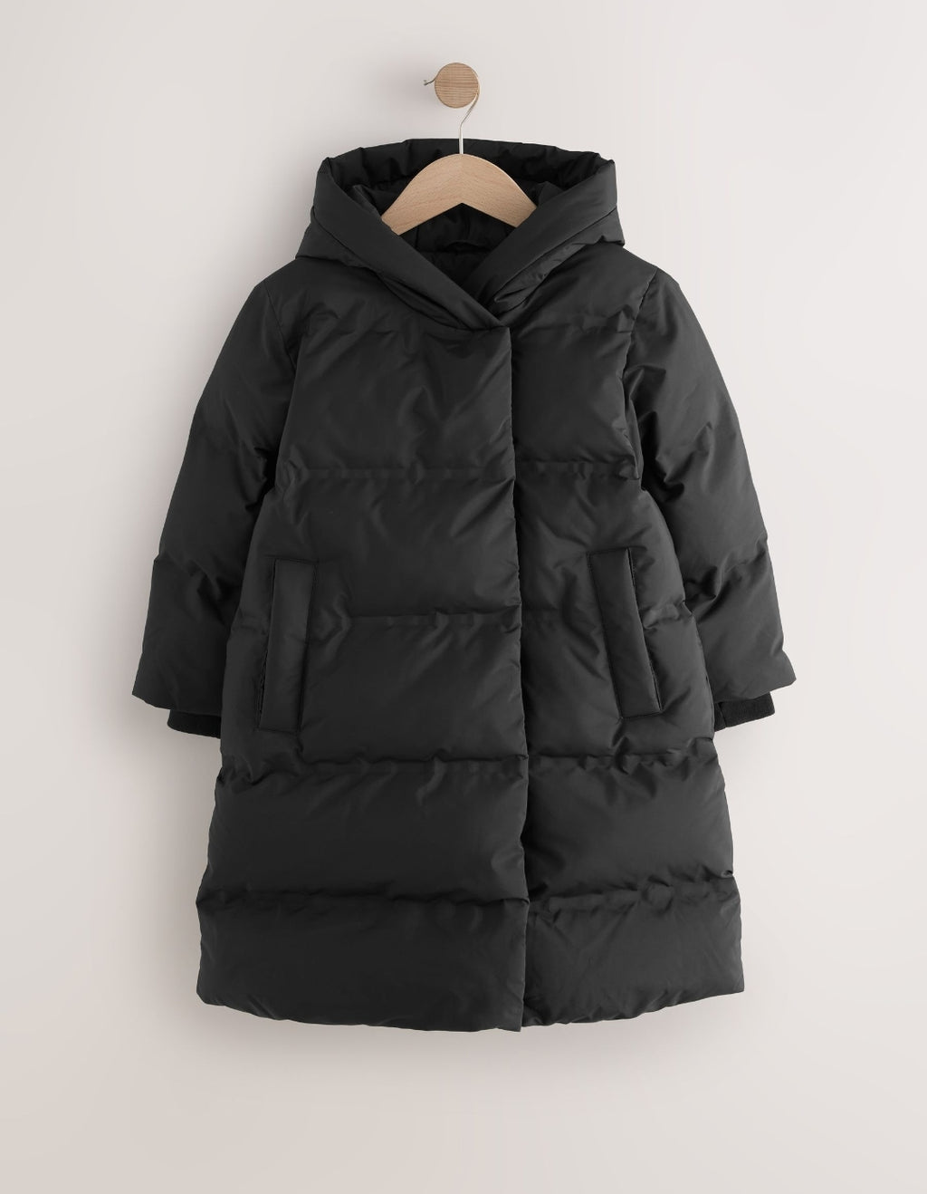 Black Waterproof Faux Fur Lined Padded Coat