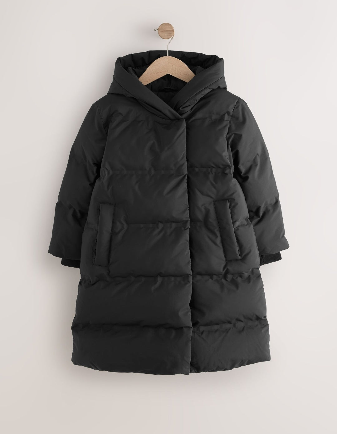 Black Waterproof Faux Fur Lined Padded Coat