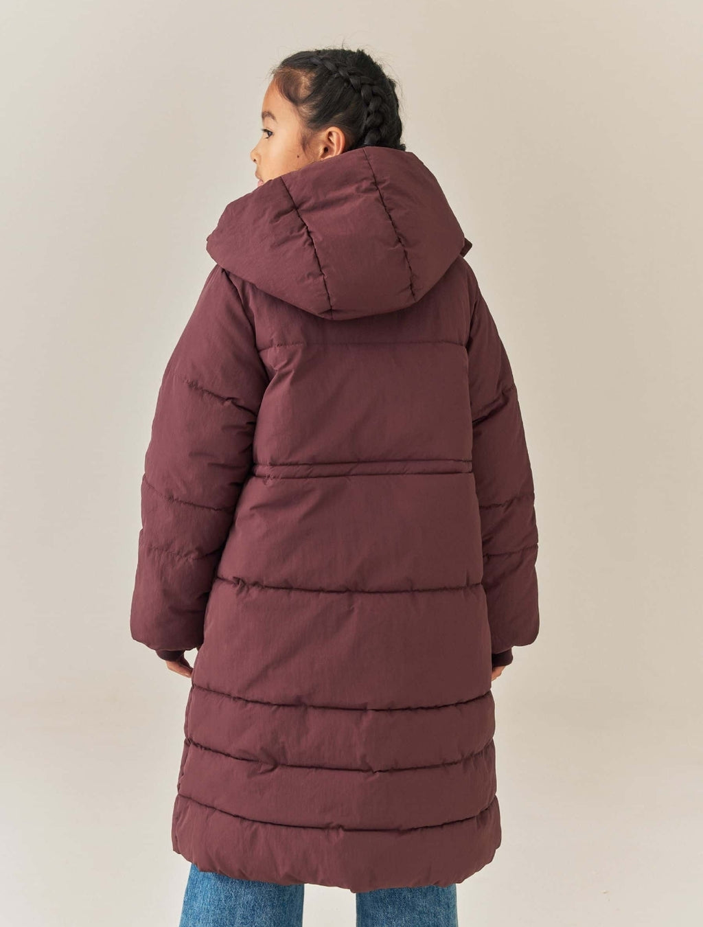 Burgundy Shower Resistant Padded Coat