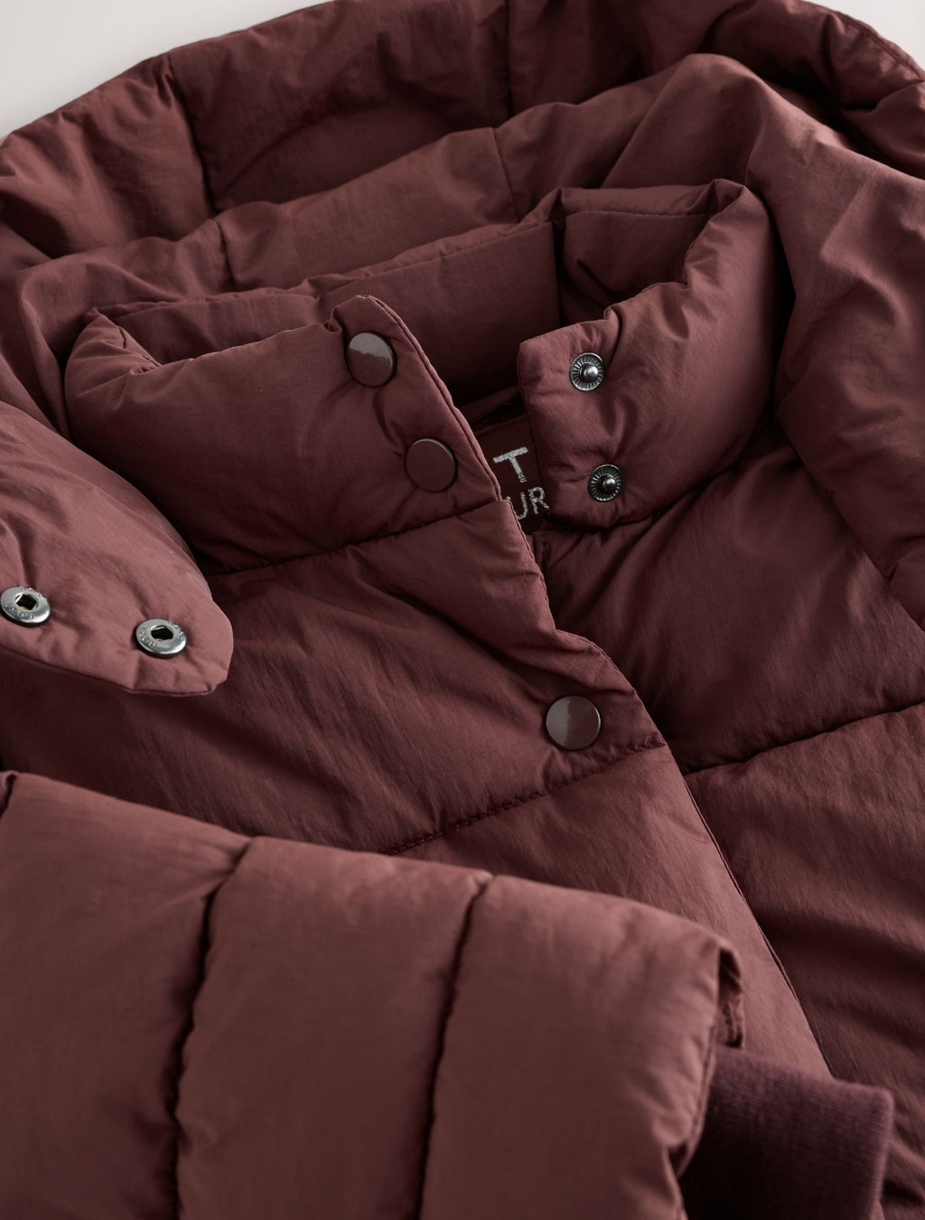 Burgundy Shower Resistant Padded Coat
