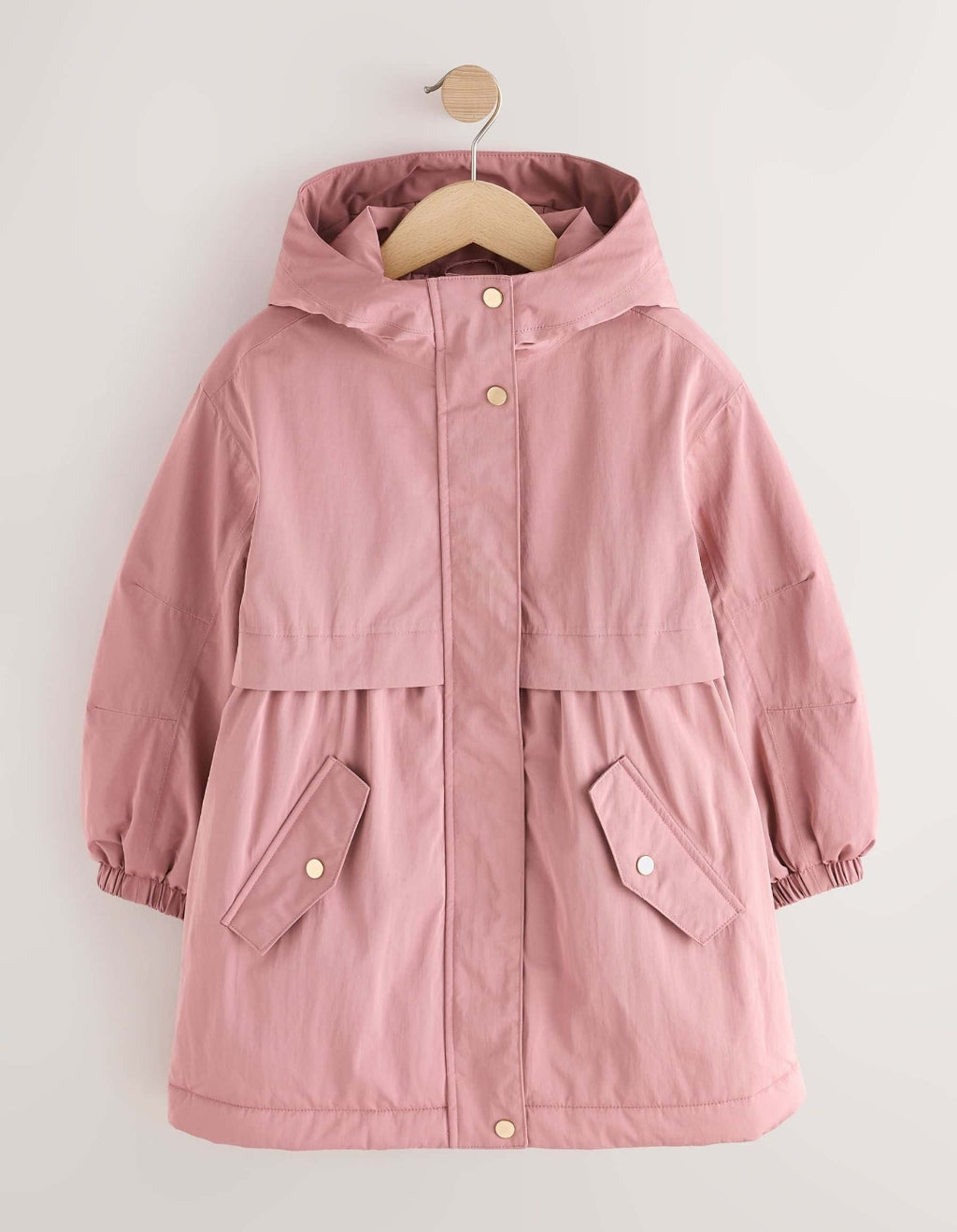 Pink Waterproof Padded Rain Coat