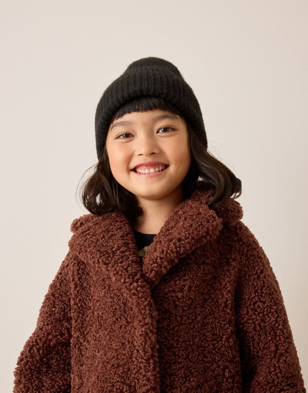 Rust Brown Borg Longline Coat
