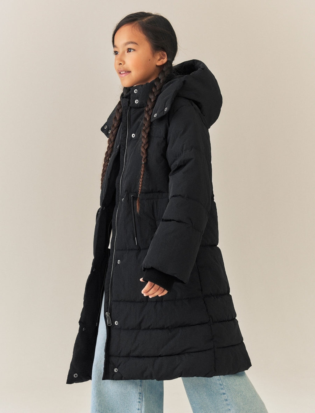 Black Shower Resistant Padded Coat