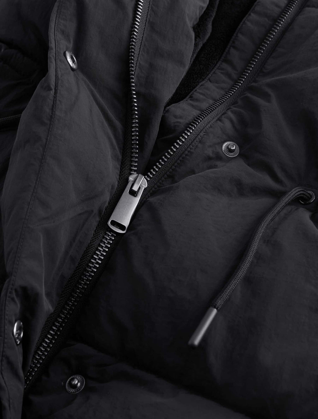 Black Shower Resistant Padded Coat