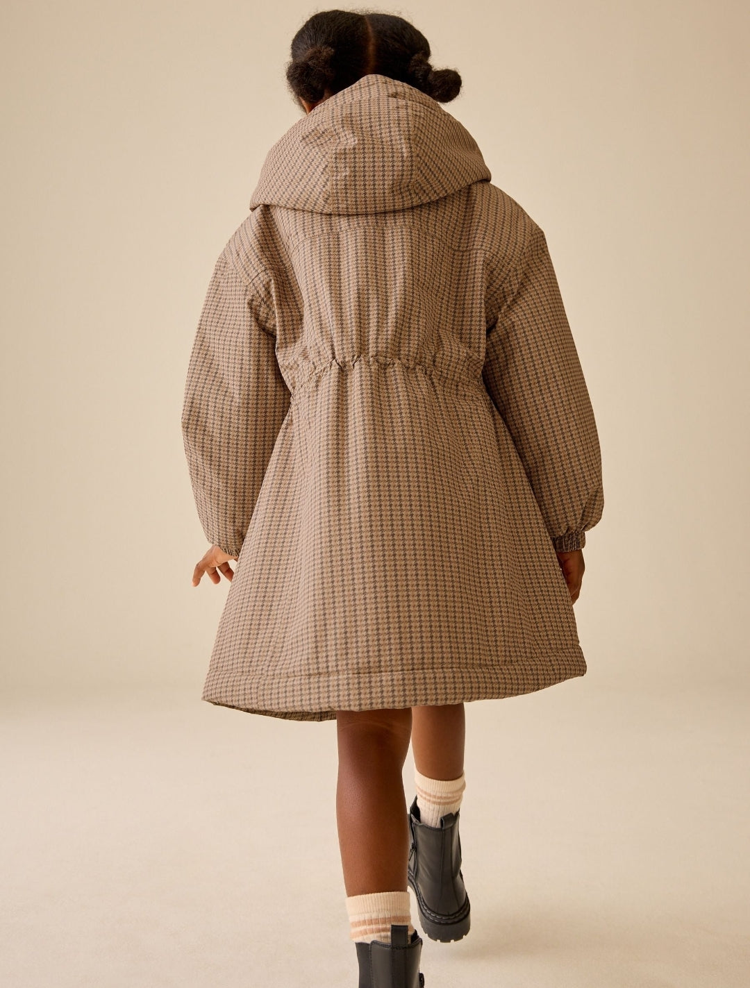 Neutral Check Waterproof Coat