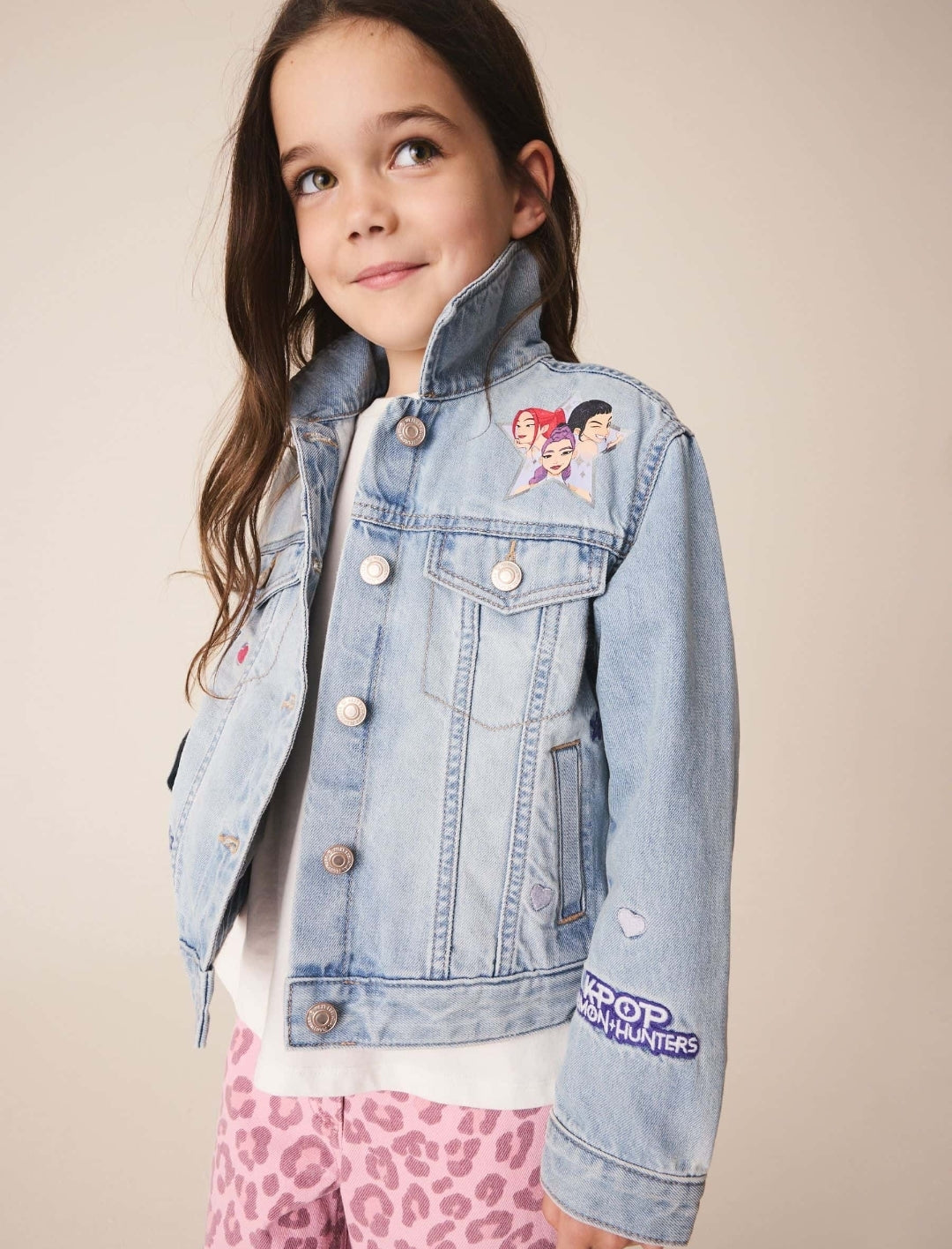 Mid Blue K-Pop Demon Hunters Denim Jacket