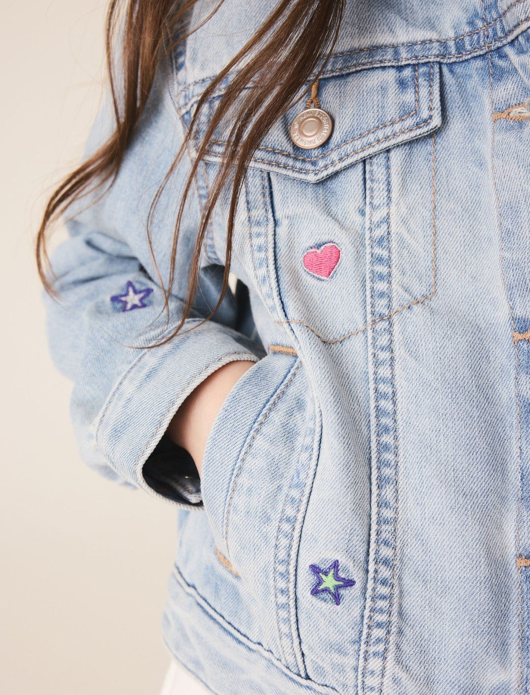 Mid Blue K-Pop Demon Hunters Denim Jacket