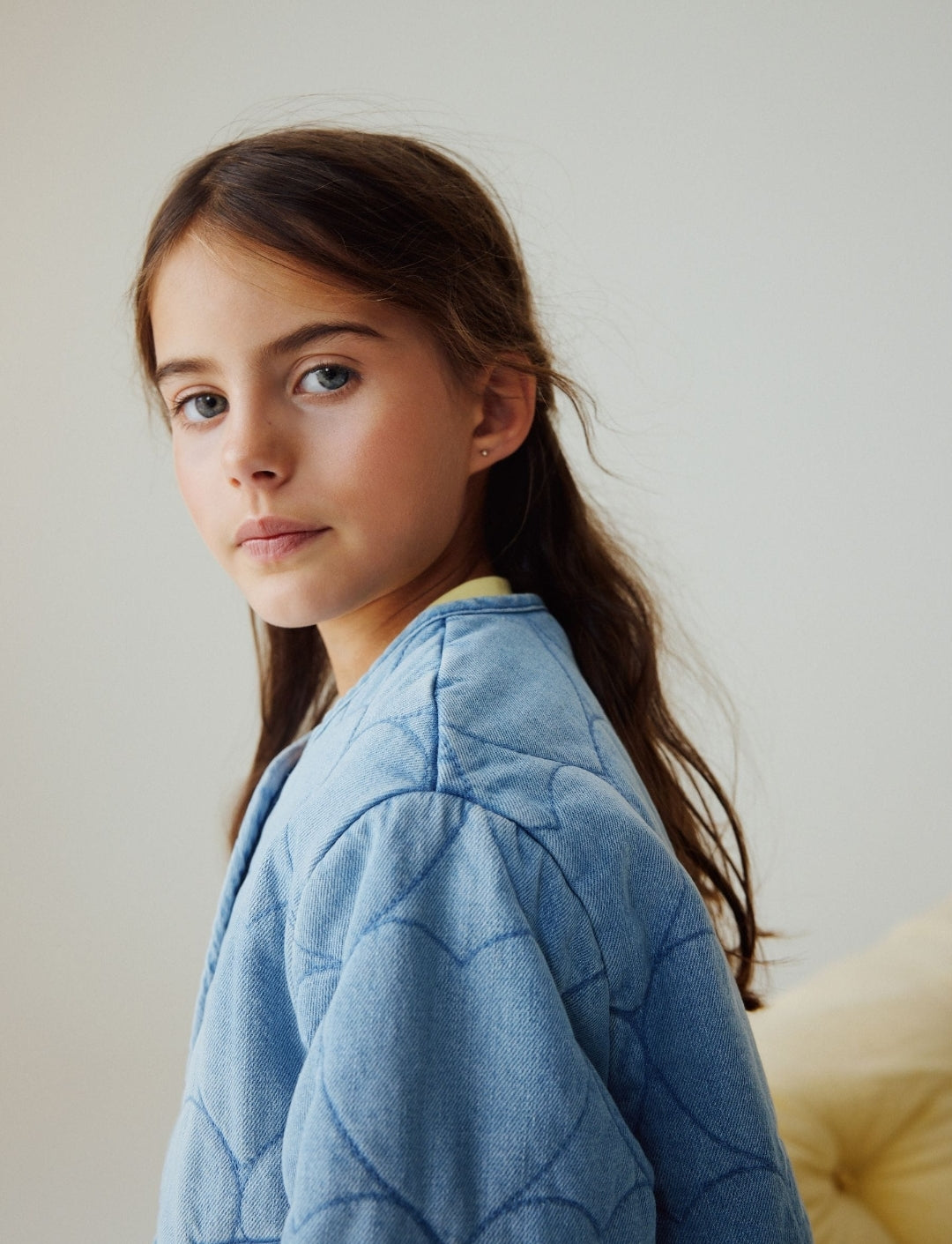 Denim Heart Quilted Jacket