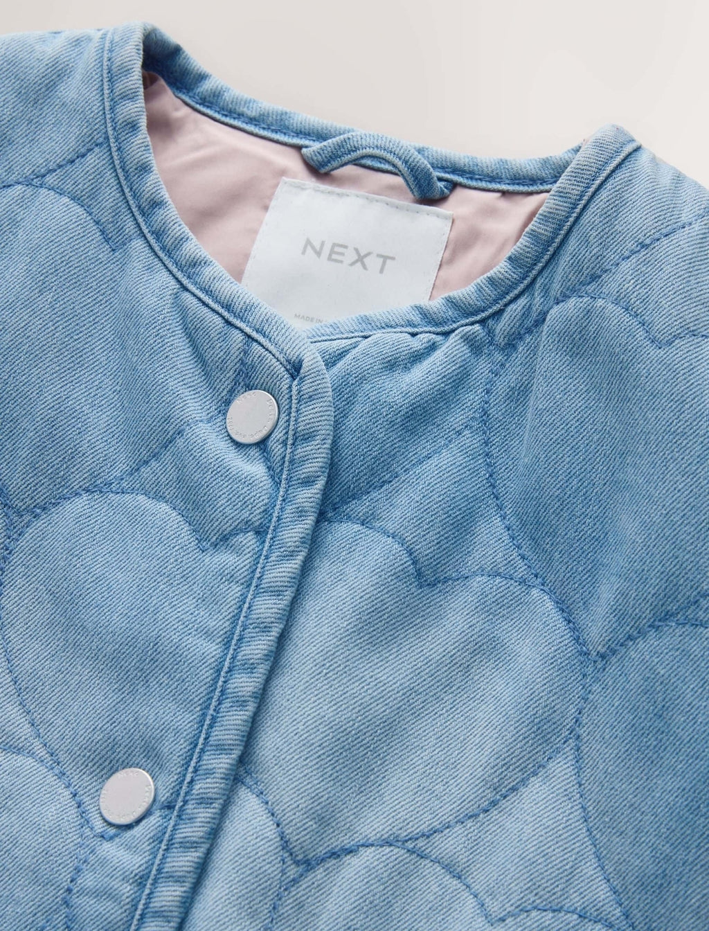 Denim Heart Quilted Jacket