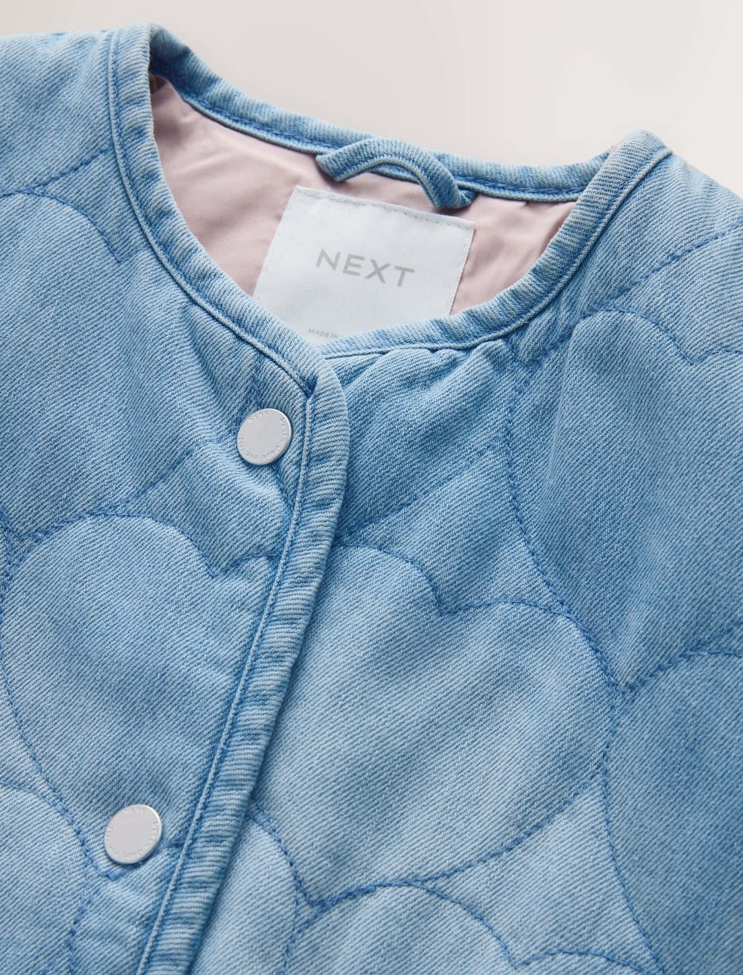 Denim Heart Quilted Jacket