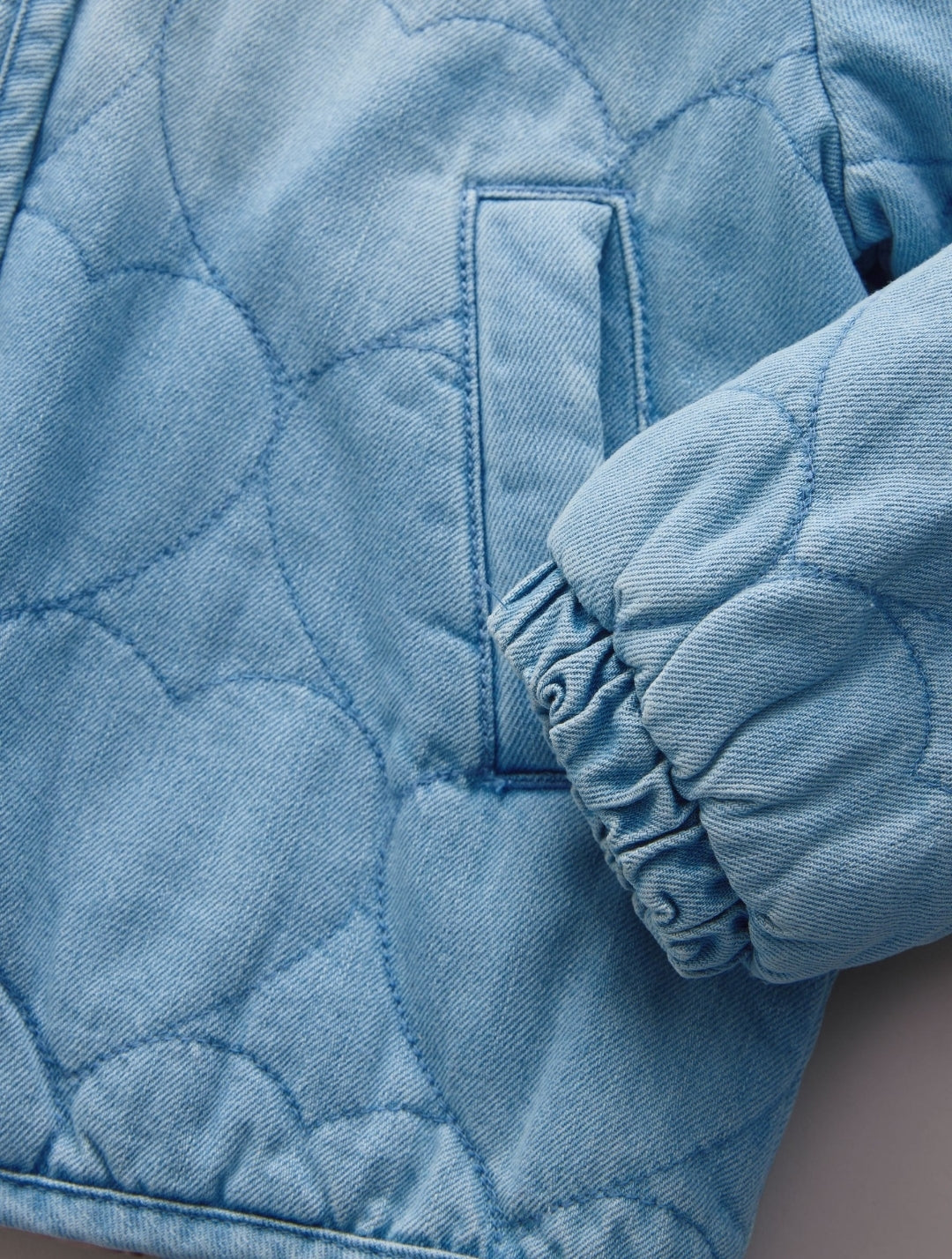 Denim Heart Quilted Jacket