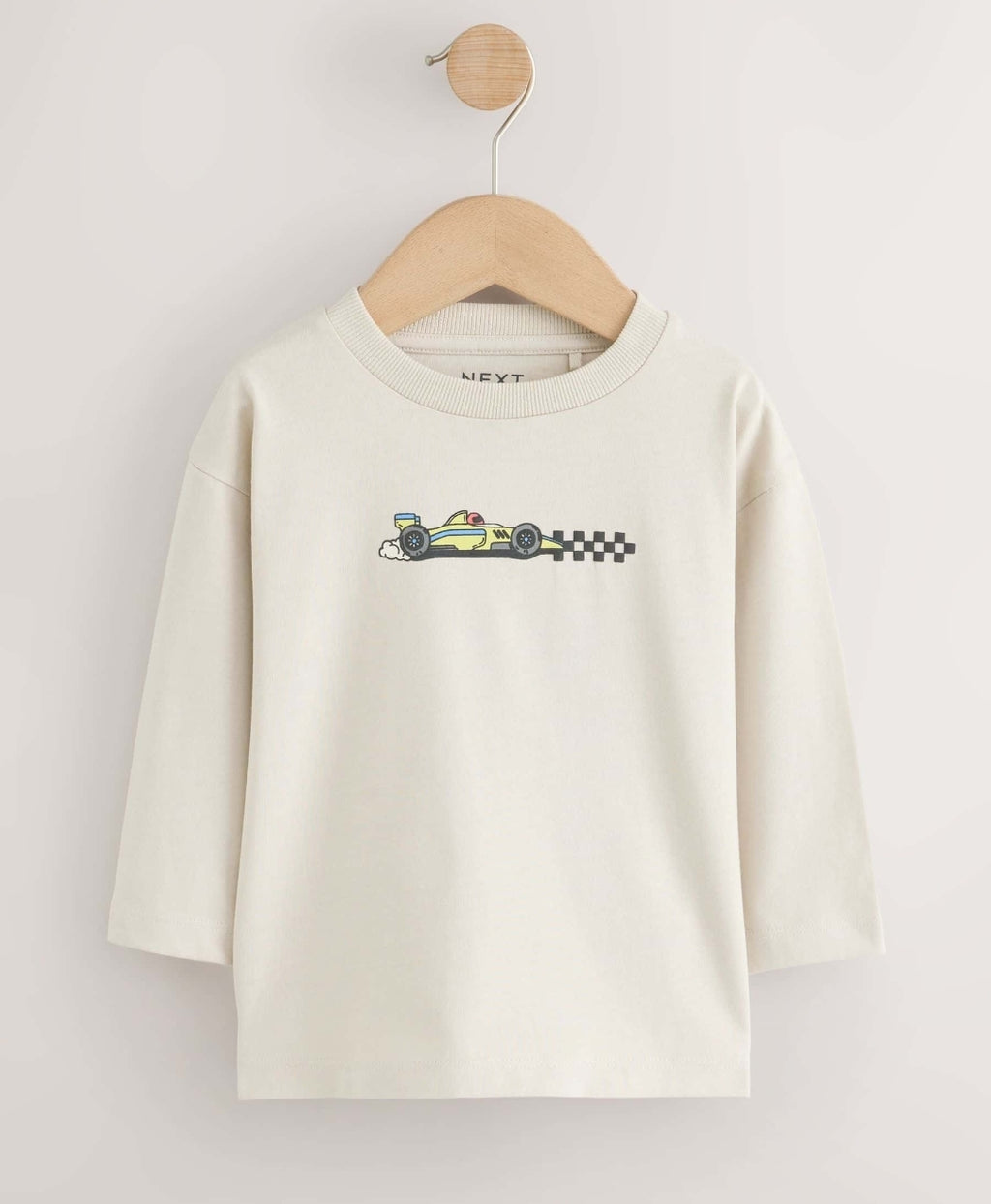 Red White Racing Car Long Sleeve Graphic T-Shirts 3 Pack