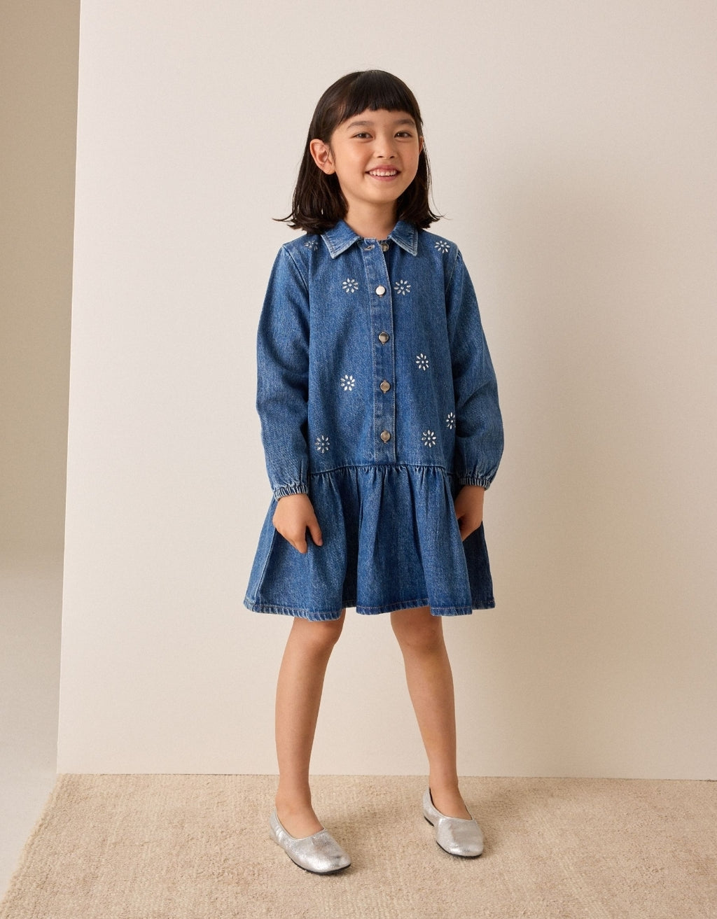 Denim Long Sleeve Dress