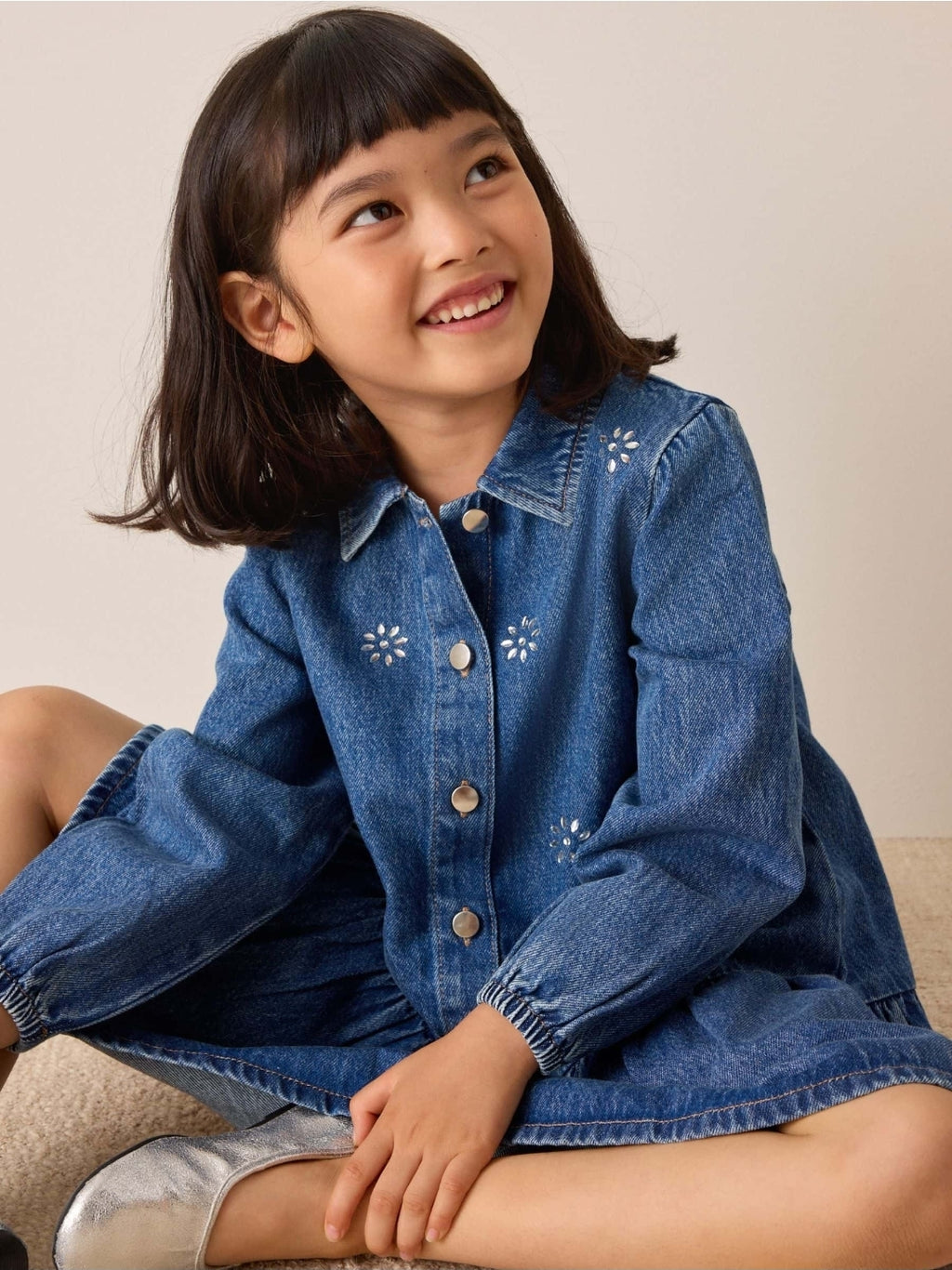 Denim Long Sleeve Dress