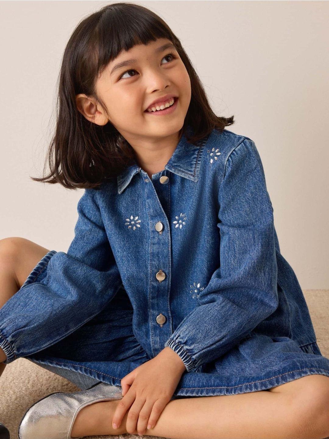 Denim Long Sleeve Dress