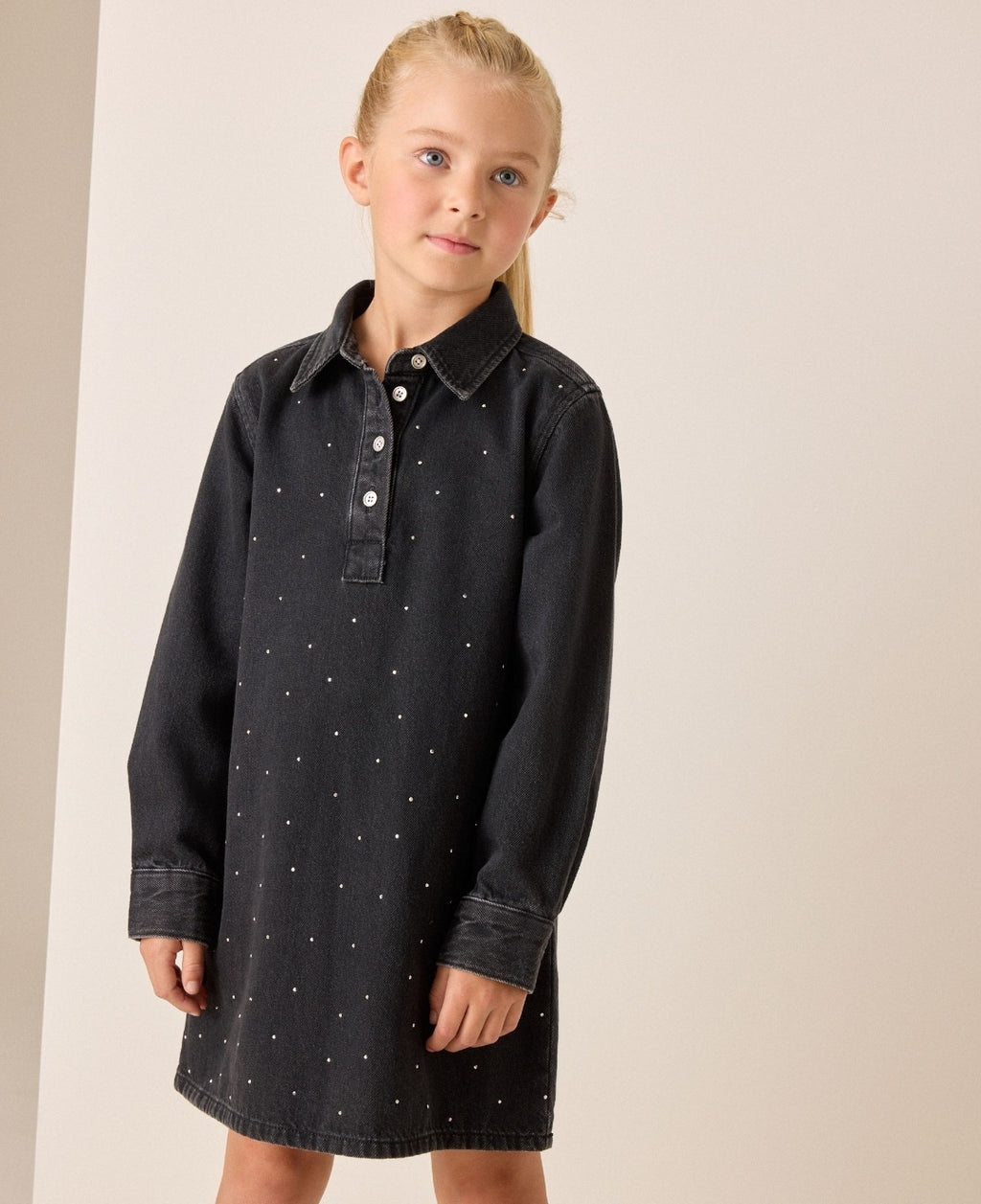 Black Denim Shirt Dress