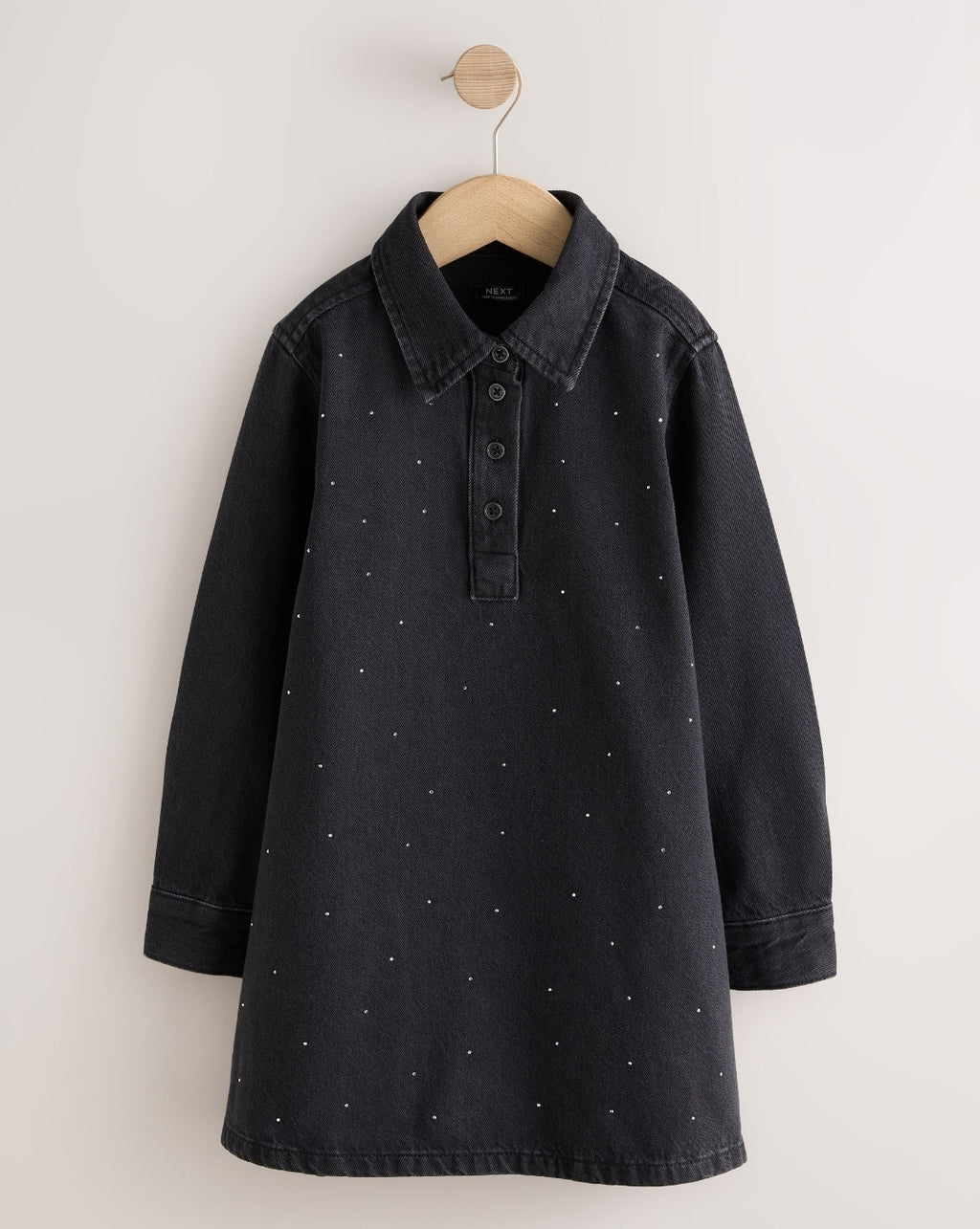 Black Denim Shirt Dress