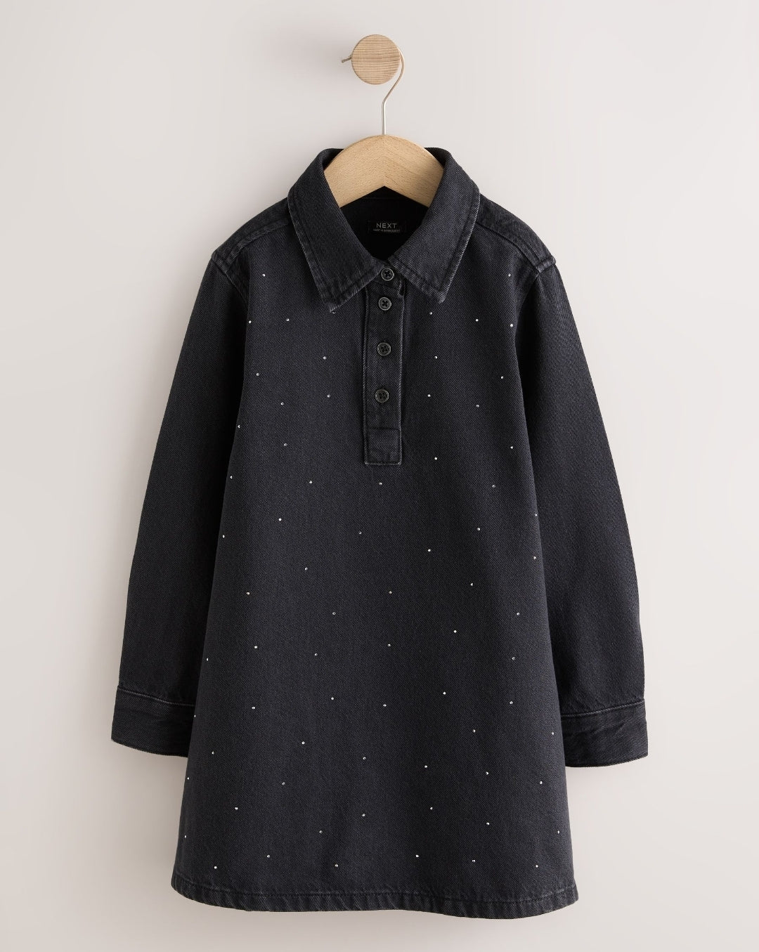 Black Denim Shirt Dress